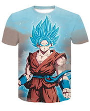 Load image into Gallery viewer, Saiyan God Blue Vegeta 3D T-shirt