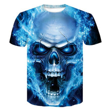 Load image into Gallery viewer, Skull Poker 3D T-shirt