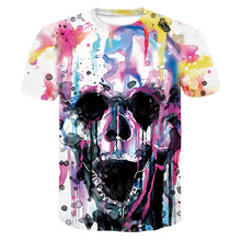 Load image into Gallery viewer, Skull Poker 3D T-shirt