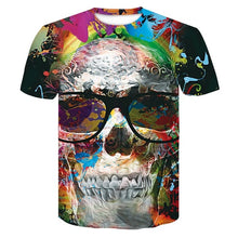 Load image into Gallery viewer, Skull Poker 3D T-shirt