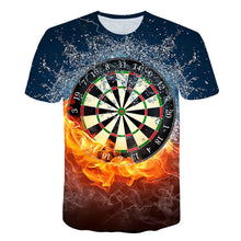Load image into Gallery viewer, Dart Board 3D T-shirt