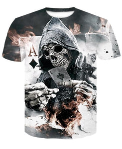 Tiger and Skull 3D T-shirt