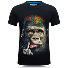 Load image into Gallery viewer, Rock star monkey 3D T-shirt