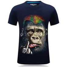 Load image into Gallery viewer, Rock star monkey 3D T-shirt