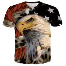 Load image into Gallery viewer, American flag Eagle 3D T-shirt