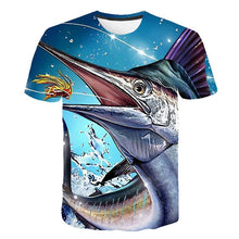 Load image into Gallery viewer, Fish pattern 3D T-shirt