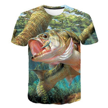 Load image into Gallery viewer, Fish pattern 3D T-shirt