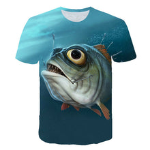 Load image into Gallery viewer, Fish pattern 3D T-shirt
