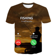 Load image into Gallery viewer, Fish pattern 3D T-shirt