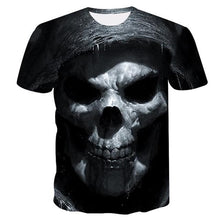 Load image into Gallery viewer, Blue Fire Snake 3D T-shirt