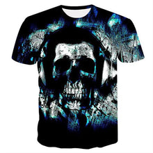 Load image into Gallery viewer, Blue Fire Snake 3D T-shirt