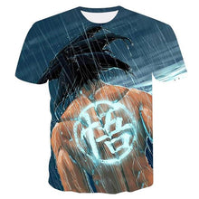 Load image into Gallery viewer, Blue Fire Snake 3D T-shirt