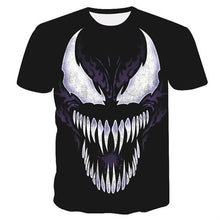 Load image into Gallery viewer, Blue Fire Snake 3D T-shirt
