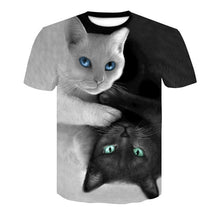 Load image into Gallery viewer, Two cat 3D T-shirt