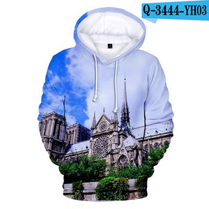 Notre Dame de Paris 3D Sweatshirt